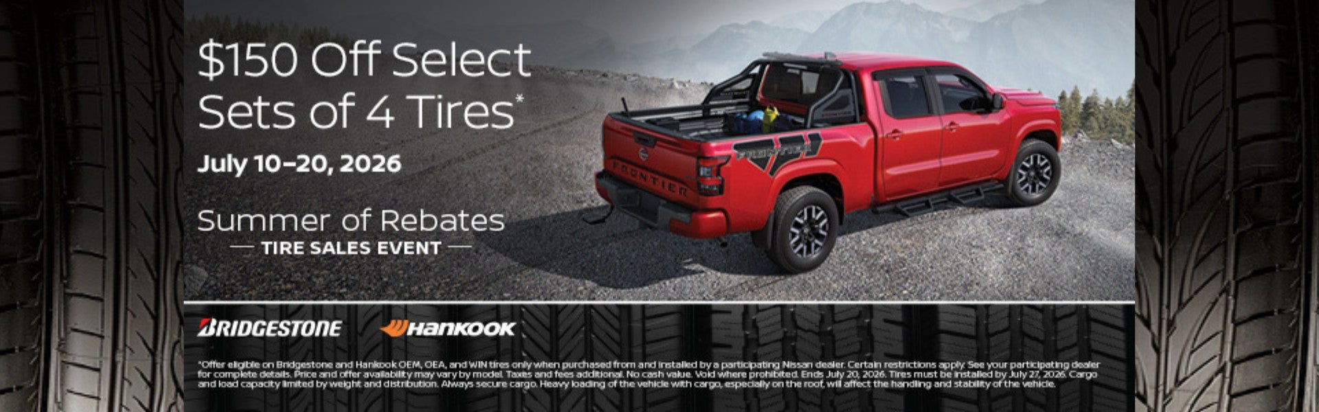 $150 Off Select Sets of 4 Tires
