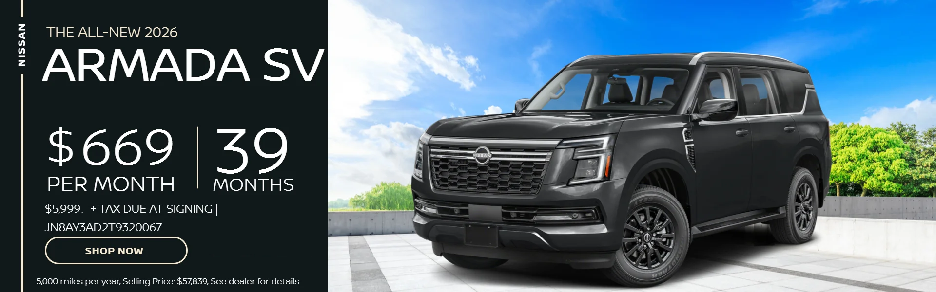 2026 Armada SV at Nissan of Doral in Miami FL