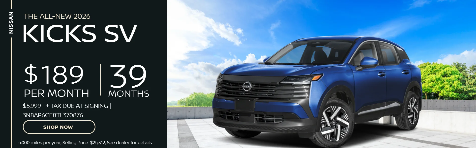 2026 Kicks SV at Nissan of Doral in Miami FL