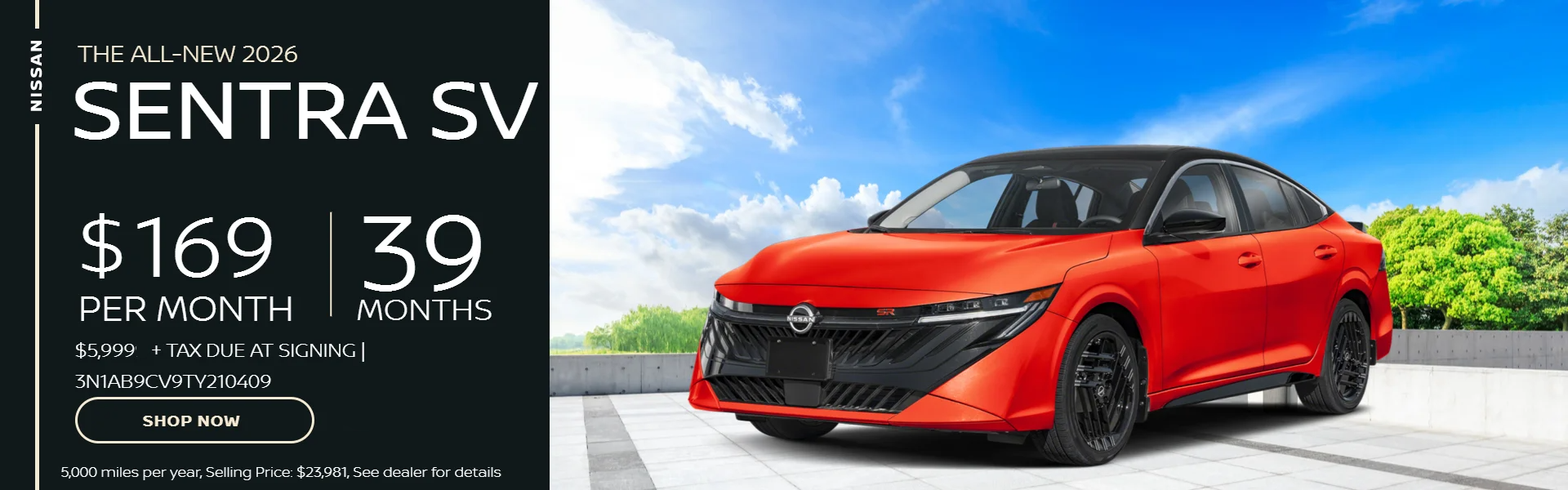 2026 Sentra SV at Nissan of Doral in Miami FL