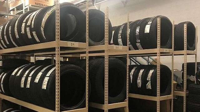Tires for sale at the part center at Nissan of Doral in Miami FL