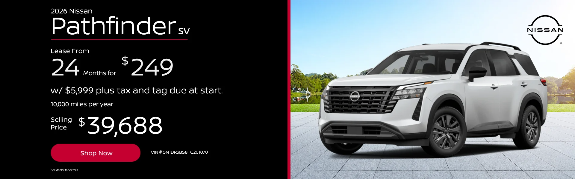 2026 Nissan Pathfinder SV