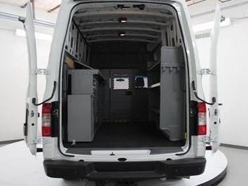 Inside of a Nissan van